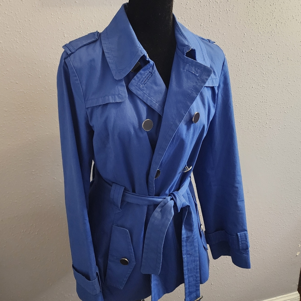 Banana Republic Blue Trench Coat  Size M